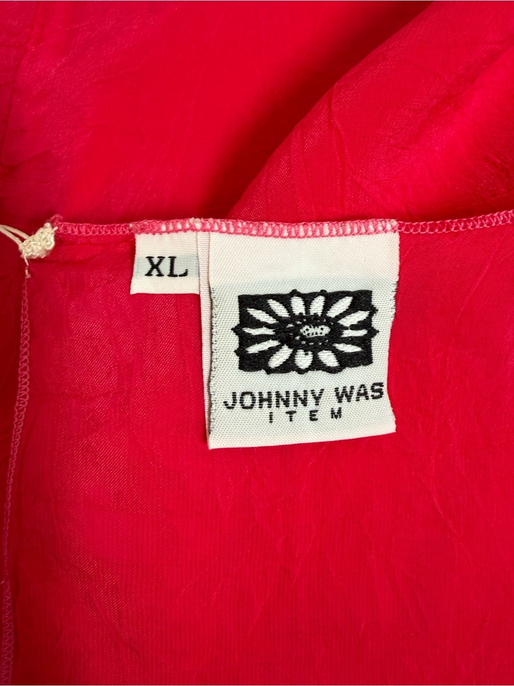 Johnny Was Y2K sleeveless blouse bright fuchsia/pink lightweight top Size XL - Picture 5 of 10